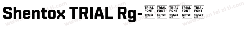 Shentox TRIAL Rg字体转换